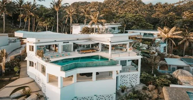 Paradise Villa Eden  Aerial shot