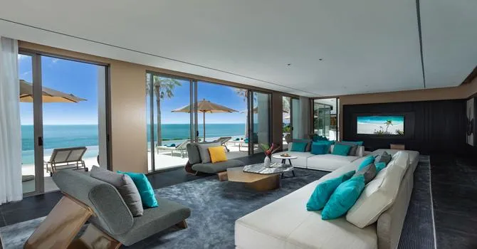 The Aquila Villa  Living area