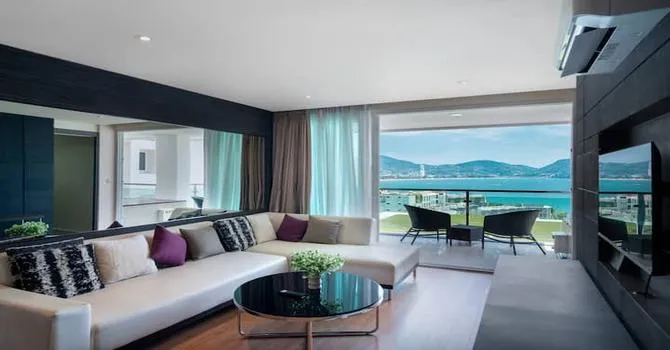 The Privilege residence Patong 2BR  Living room