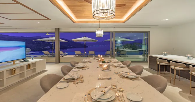 Villa Amara Samsara  Dinning setting inside