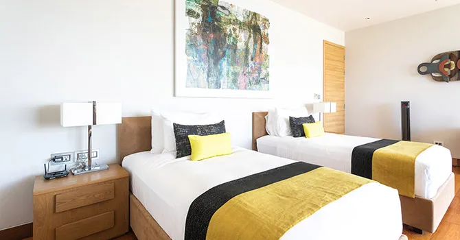 Villa Dara 客房4號 - 特大/雙人床，套房浴室