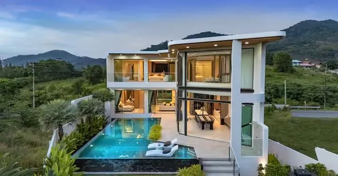 Villa Priva  Aerial shot